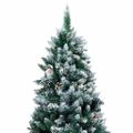 vidaXL Umelý vianočný stromček Zelená 240 cm PVC a Oceľ a Plast