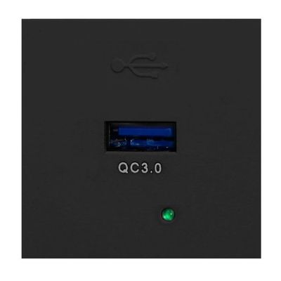 ORNO Modulárny nabíjací USB port OR-GM-9010/B/USBQ, Quick charge, farba čierna ORNO Modulární nabíjecí USB port OR-GM-9010/B/USBQ, Quick charge, barva černá