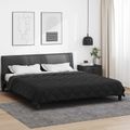 vidaXL Letná prikrývka 200 x 200 cm Leto 200 gsm Čierna a antracit
