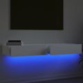 vidaXL TV skrinky s LED svetlami 2 ks lesklé biele 60x35x15,5 cm