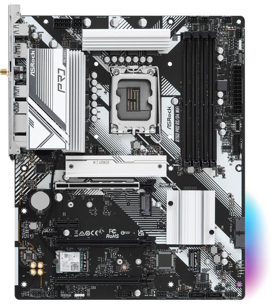 OPRAVENÉ - ASRock B760 PRO RS/D4 WIFI / Intel B760 / LGA1700 / 4x DDR4 / 3x M.2 / HDMI / DP / USB-C / WiFi / ATX Základní deska, Intel B760, LGA1700, 4× DDR4 DIMM (max. 128GB), 3× M.2, HDMI, DisplayPort, USB-C, Wi-Fi, ATX - OPRAVENÉ