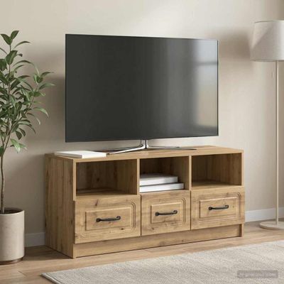 vidaXL TV skrinka 102 x 34,5 x 47 cm Dub artisan Kompozitné drevo