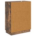 vidaXL Zásuvkový kabinet Dymový dub 66 x 34,5 x 87 cm Kompozitné drevo