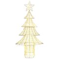 vidaXL Vianočný stromček 240 LED Teplá biela 181 cm PET