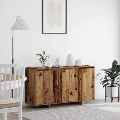 vidaXL Servírovacia skriňa Staré drevo 135 x 41 x 75 cm