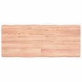 vidaXL Stolová doska svetlohnedá 120x50x(2-6)cm ošetrený masív hrany
