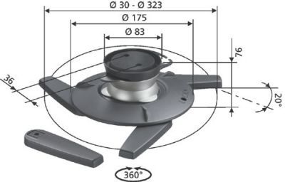 Stropný držiak na projektor Vogel´s EPC 6545