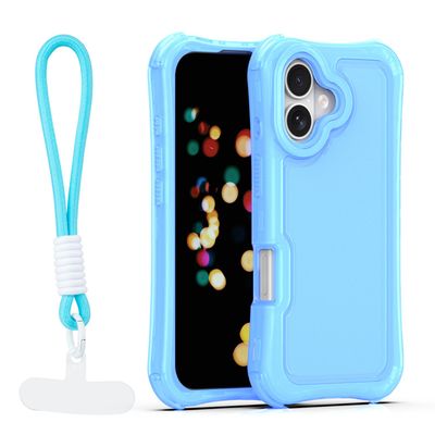 Puzdro Safepop s popruhom pre iPhone 17 6,3" modrá