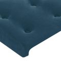 vidaXL Rám postele bez matraca tmavomodrý 90x200 cm zamat