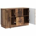 vidaXL Servírovacia skriňa Staré drevo 89 x 34,5 x 57 cm
