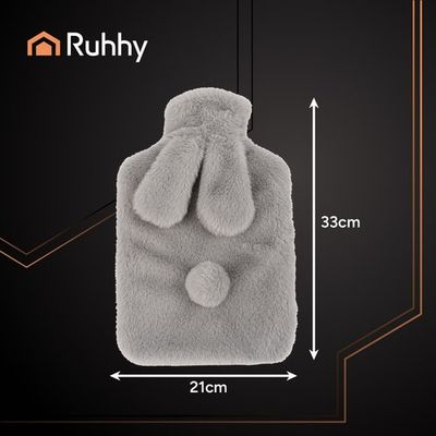 Fľaša zahrievací termofor s fleecovým obalom 1,8 l Ruhhy 26383