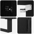 vidaXL Highboard 2 ks Čierny dub 69,5 x 34 x 180 cm Kompozitné drevo