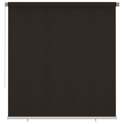 vidaXL Vonkajšia zatemňovacia roleta 220x230 cm hnedá HDPE