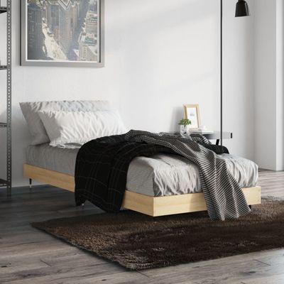 vidaXL Posteľný rám bez matraca dub sonoma 75x190 cm kompozitné drevo