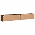 vidaXL TV skrinky s LED svetlami 2 ks hnedý dub 100x30x30 cm
