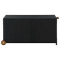 vidaXL Záhradný úložný box, čierny 120x65x61 cm, polyratan