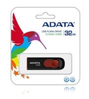 32GB USB ADATA C008 červená/čierna (potisk)