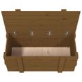vidaXL Úložný box medovo-hnedý 91x40,5x42 cm masívna borovica