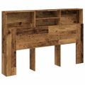 vidaXL Skrinka na čelo postele staré drevo 160x19x103,5 cm komp. drevo