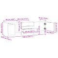vidaXL TV skrinka Old Wood 140x35x40 cm Engineered Wood