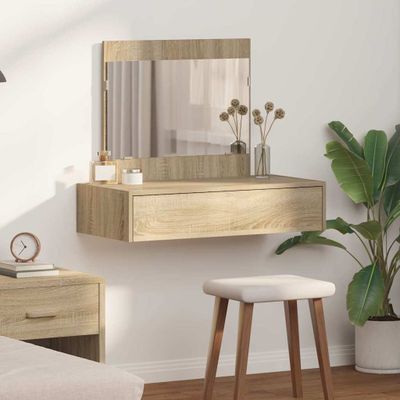 vidaXL Toaletný stolík Hnedá 83 x 40 x 70 cm Kompozitné drevo