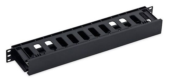 19' vyväzovací panel 1U plastový RAL9005