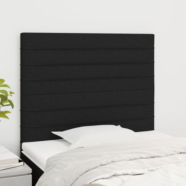 vidaXL Čelo postele čierne 90x5x118/128 cm látkové