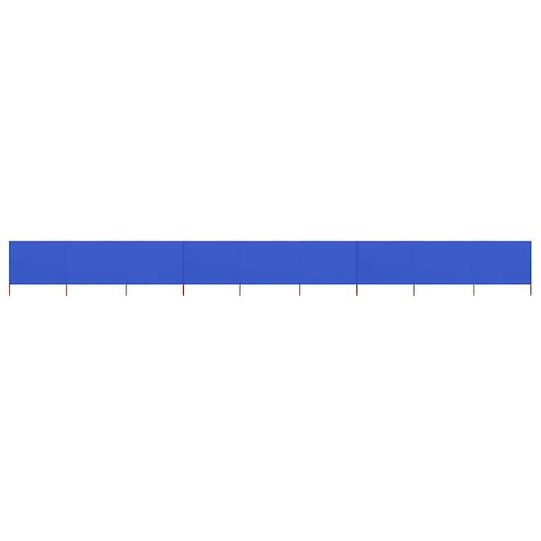 vidaXL 9-panelová zábrana proti vetru látková 1200x80 cm azúrovo-modrá