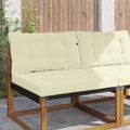 vidaXL Vankúš na vonkajšiu pohovku Polyester Krémová 80 x 68,5 cm