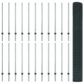 vidaXL Zvarené pletivo s podperami 50 x 1,2 m PVC potiahnutá oceľ