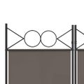 vidaXL 5-panelový paraván antracitový 200x220 cm látkový