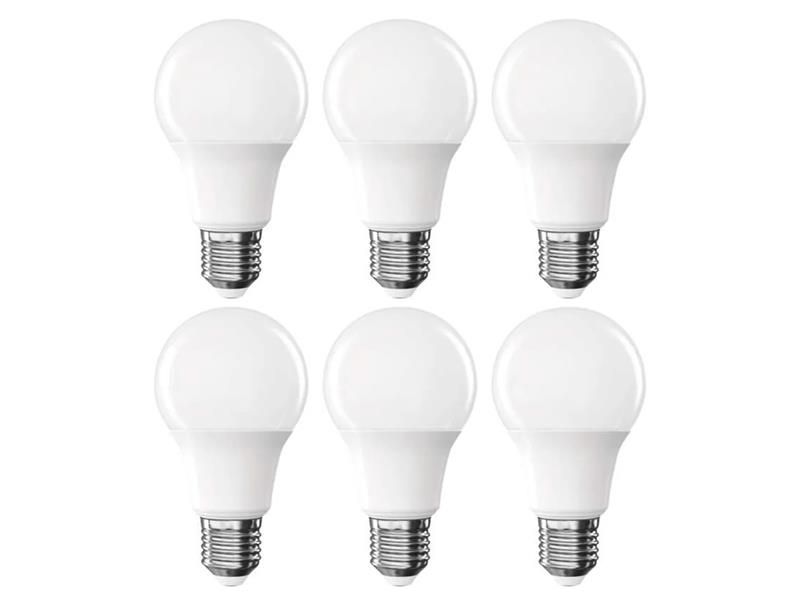 LED žiarovka E27 8,8W A60 biela prírodná EMOS ZL5F48.6 6ks