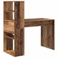 vidaXL Stôl Staré drevo Kompozitné drevo 113 x 54 x 120 cm