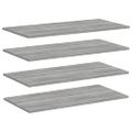 vidaXL Nástenné police 4 ks sivé sonoma 80x40x1,5 cm kompozitné drevo