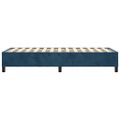 vidaXL Posteľný rám s boxspringom tmavomodrá 90x190 cm zamat
