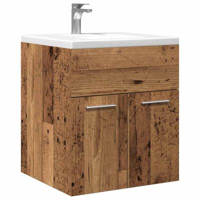 vidaXL Kúpeľňová skrinka pod umývadlo Old Wood 41x38,5x46 cm