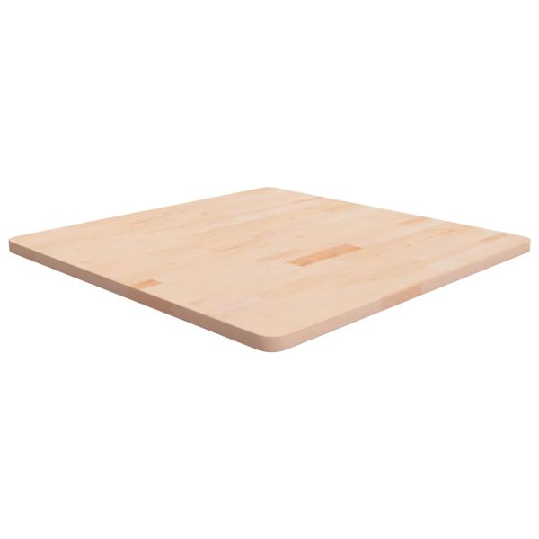 vidaXL Štvorcová stolová doska 80x80x2,5 cm neošetrený dubový masív