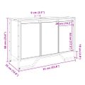 vidaXL Skrinka na umývadlo hnedý dub 91x35x60 cm kompozitné drevo