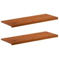 vidaXL Parapety 2 ks Hnedá 110 x 40 x 2 cm Masívne dubové drevo