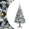 vidaXL Umelý vianočný stromček Biela 120 cm PVC a Oceľ a Plast