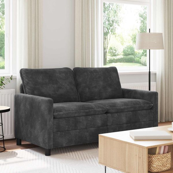vidaXL Pohovka Tmavosivá 156 x 81 x 87,5 cm Polyester