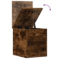 vidaXL Úložný box dymový dub 30x35x35 cm kompozitné drevo