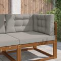 vidaXL Vankúš na vonkajšiu pohovku Polyester Sivá 80 x 80 cm
