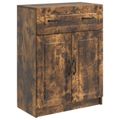 vidaXL Servírovacia skriňa so zásuvkou Dymový dub 66 x 34,5 x 87 cm