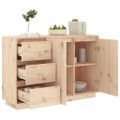 vidaXL Komoda 111x34x75 cm borovicový masív