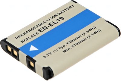 Batéria T6 Power Nikon EN-EL19, Sony NP-BJ1, 620mAh, 2,3Wh