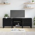 vidaXL TV skrinka 150 x 30 x 50 cm Čierny dub Kompozitné drevo