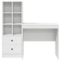 vidaXL Stôl Biela 125,5 x 50 x 127 cm 2 ks