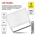 LED reflektor EMOS ZS2532 TAMBO, 30 W, 3000 lm, IP65, čierny
