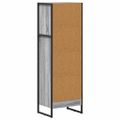 vidaXL Knižnica 40 x 30 x 121 cm Kompozitné drevo Sivý Sonoma